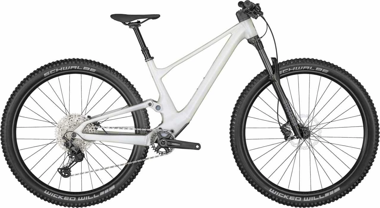 Scott Contessa Spark 930 Pearl Snow White / Chrome VTT Tout Suspendu Femme 1 Scott Contessa Spark 930 Pearl Snow White / Chrome VTT Tout Suspendu Femme