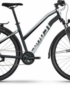 Ghost Square Trekking Essential Mid Metallic Black / Urban Grey Vélo Trekking Femme