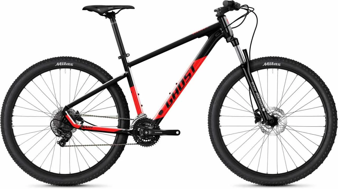 Ghost Kato 27.5 AL Black / Riot Red Glossy VTT Semi-rigide 1 Ghost Kato 27.5 AL Black / Riot Red Glossy VTT Semi-rigide