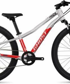 Ghost Kato 24 Pro Rainbow Silver / Riot Red Glossy Vélo Enfant 24 Pouces