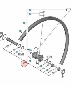 Axe Complet De Roue Avant Shimano Deore HB-M8010