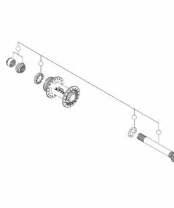 Axe Roue Arrière Shimano XTR
