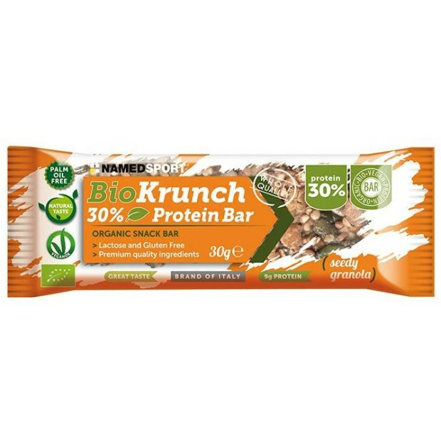 Barre Energétique Named Sport Biokrunch 30% Protéines Granola Aux Graines 35g 1 Barre Energétique Named Sport Biokrunch 30% Protéines Granola Aux Graines 35g