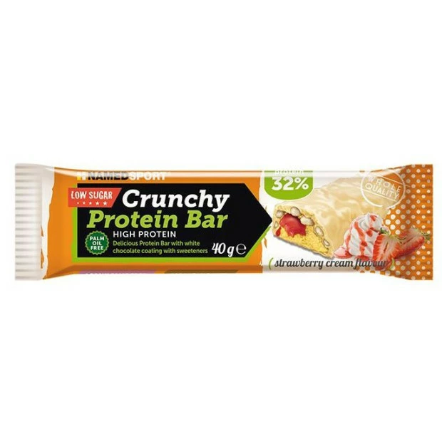 Named Sport Barre Energétique NamedSport Crunchy Proteinbar Crème/Fraise 40g 1 Named Sport Barre Energétique NamedSport Crunchy Proteinbar Crème/Fraise 40g