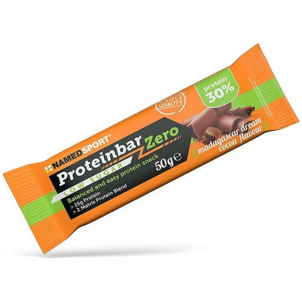 Named Sport Barre Energétique NamedSport Proteinbar Zero Chocolat 50g 1 Named Sport Barre Energétique NamedSport Proteinbar Zero Chocolat 50g