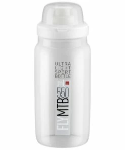 Bidon VTT Elite Fly MTB 550ml Transparent