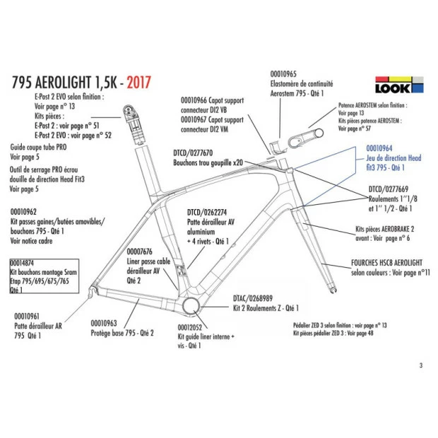 Capot Support De Connecteur DI2 Pour Look 795 0010966,0010967 1 Capot Support De Connecteur DI2 Pour Look 795 0010966,0010967
