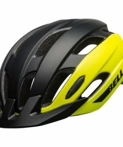 Casque Bell Trace Noir Mat/Jaune Fluo