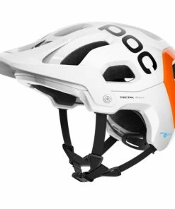 Casque POC Tectal Race SPIN NFC - Blanc Hydrogène-Orange AVIP