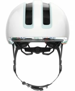 Casque Ville Abus Hud-Y Blanc Fleuri -Vélo de montagne Soldes casque ville abus hud y blanc fleuri 3