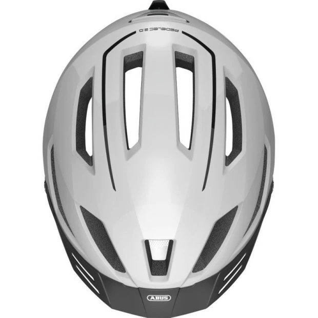 Casque Ville Abus Pedelec 2.0 Blanc Perle 3 Casque Ville Abus Pedelec 2.0 Blanc Perle – Image 3