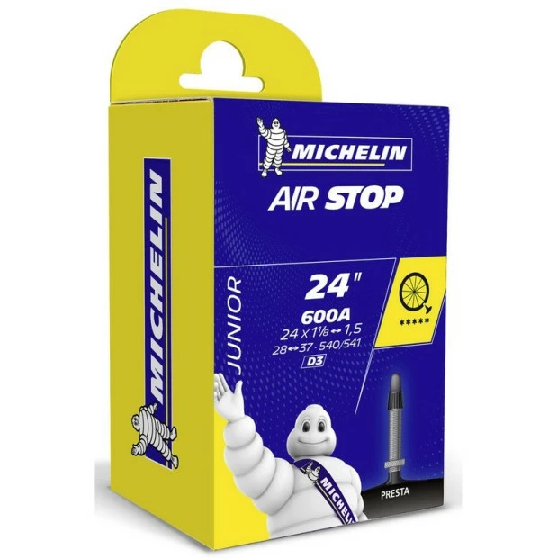 Chambre à Air Michelin AIRSTOP - 600x28A-600A CONFORT Presta 1 Chambre à Air Michelin AIRSTOP - 600x28A-600A CONFORT Presta