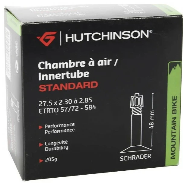 Chambre à Air Hutchinson Standard 27.5x2.30/2.85 - Schrader 48mm 1 Chambre à Air Hutchinson Standard 27.5x2.30/2.85 - Schrader 48mm