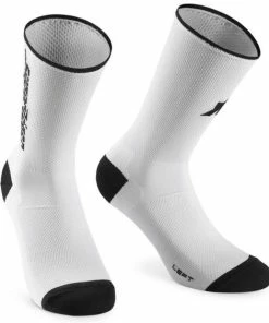 Chaussettes Assos RS Superleger - Blanc/Noir