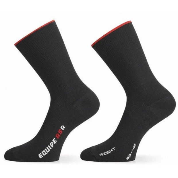 Chaussettes Eté Assos RSR Noir/Rouge 1 Chaussettes Eté Assos RSR Noir/Rouge