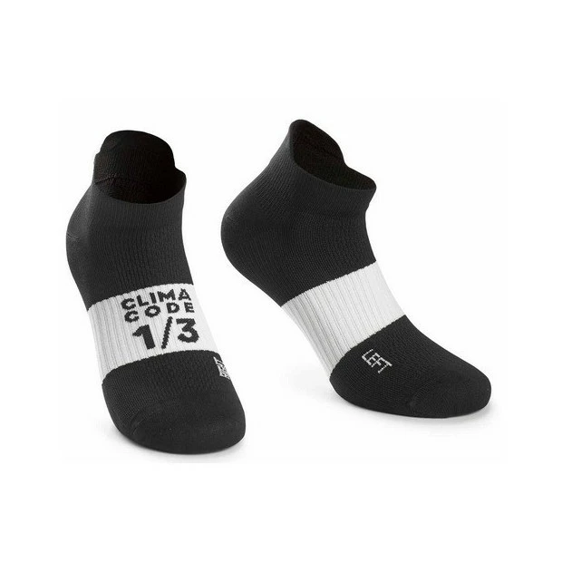 Chaussettes Eté Basses Assos Hot Summer Noir/Blanc 1 Chaussettes Eté Basses Assos Hot Summer Noir/Blanc