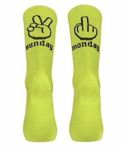 Chaussettes Eté Northwave Sunday Monday Jaune Fluo