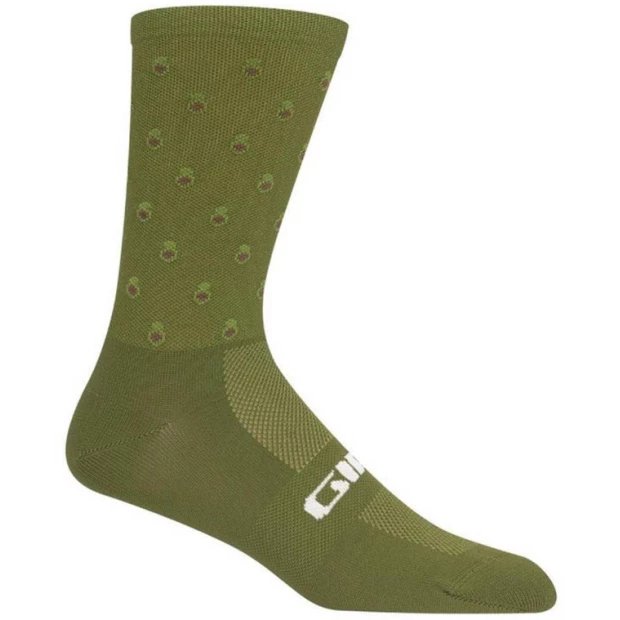 Chaussettes Hautes Giro Comp Racer Gris/Vert 1 Chaussettes Hautes Giro Comp Racer Gris/Vert