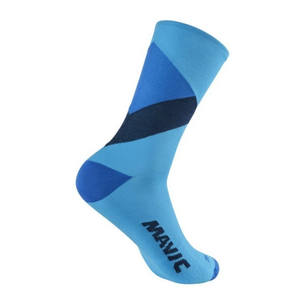 Chaussettes Hautes Mavic Graphic Bleu Diva 2 Chaussettes Hautes Mavic Graphic Bleu Diva – Image 2
