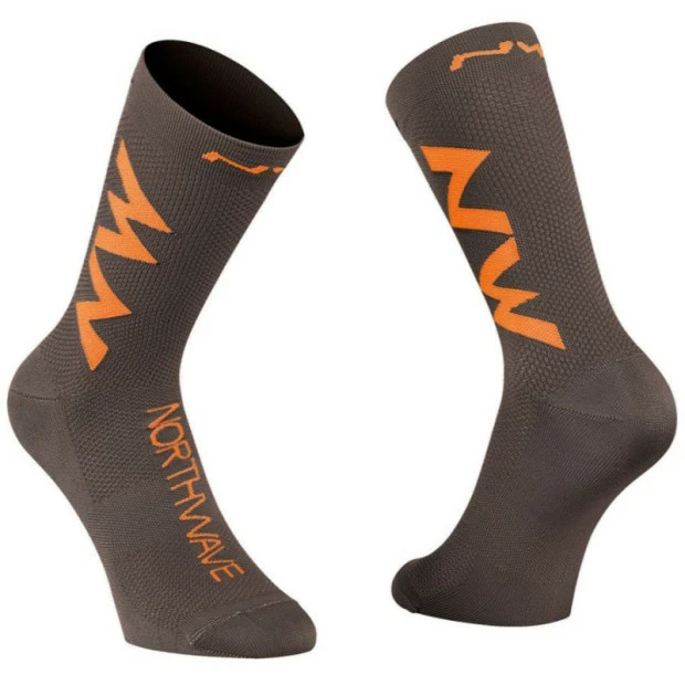 Chaussettes Hautes Northwave Extreme Air Anthracite/Orange 1 Chaussettes Hautes Northwave Extreme Air Anthracite/Orange