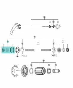 Shimano Cone Gauche Moyeu Arrière Shinamo Ultegra FH-6700 - Y3DV98040