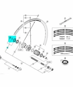 Shimano Cone Gauche Moyeu Arrière Shinamo WH-RS20-A/RS30 - Y4EW98100