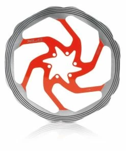 Disque XLC BR-X58 160mm Argent/rouge Usiné CNC