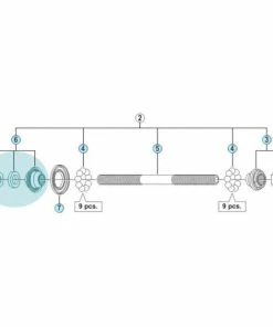 Ecrou Conique Gauche Shimano FH-M529
