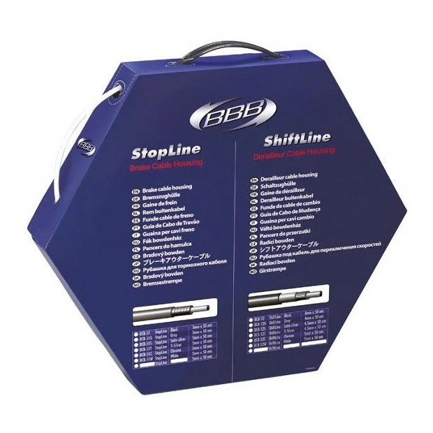 Gaine De Frein Ø5mm BBB BCB-51W Téflonné (1m) Blanc 1 Gaine De Frein Ø5mm BBB BCB-51W Téflonné (1m) Blanc