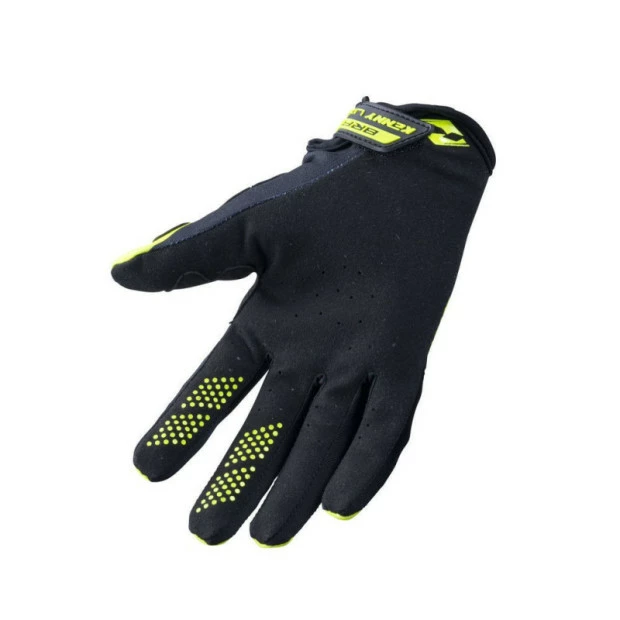 Gants VTT Enfant Kenny Brave Jaune Fluo 2 Gants VTT Enfant Kenny Brave Jaune Fluo – Image 2