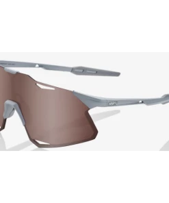 Lunettes 100% Hypercraft Gris Mat / Verres Miroir HiPER Rouge Argent