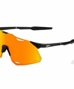 Lunettes 100% Hypercraft Noir Mat / Verres Miroir HiPER Rouge Multicouches