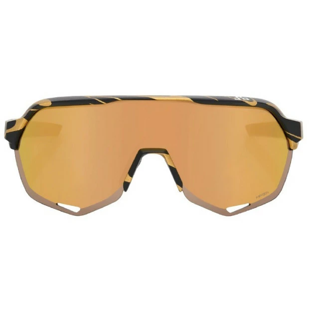 Lunettes 100% S2 Peter Sagan Noir Et Or / Verres HiPER Dorés 2 Lunettes 100% S2 Peter Sagan Noir Et Or / Verres HiPER Dorés – Image 2