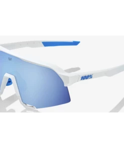 Lunettes 100% S3 Blanc Team Movistar / Verres Miroir HiPER Bleu Multicouche