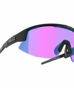 Lunettes Bliz Matrix Small Noir Mat Verres Nano Nordic Light Begonia Violet/Bleu
