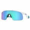 Lunettes Enfant Oakley Resistor Blanc Poli - Verres Prizm Sapphire