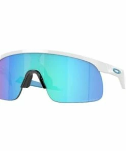 Lunettes Enfant Oakley Resistor Blanc Poli - Verres Prizm Sapphire