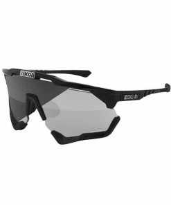 Lunettes Scicon Aeroshade XL SCN-PP Noir Verres Photochromiques Argent