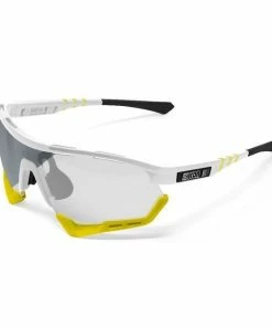 Lunettes Scicon Aerotech XL SCN-XT Blanc/Jaune Verres Photochromiques Argent