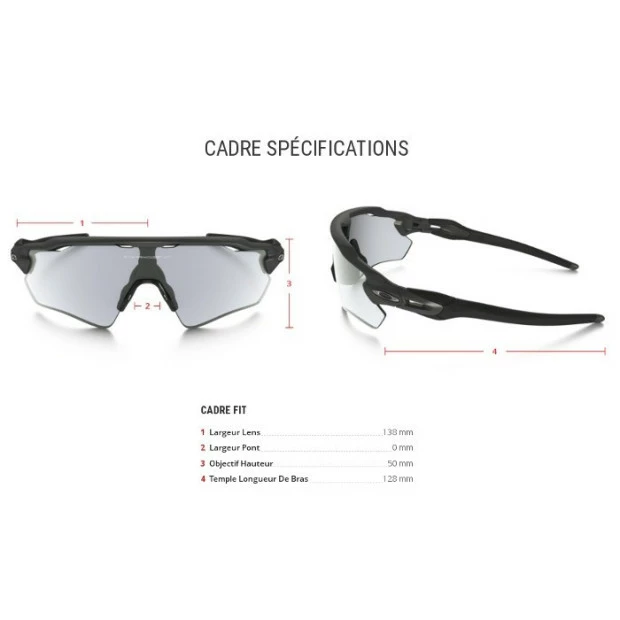 Lunettes Vélo Oakley Radar EV Path - Gris Acier - Photochromique 5 Lunettes Vélo Oakley Radar EV Path - Gris Acier - Photochromique – Image 5