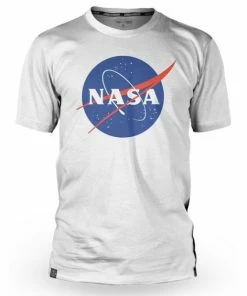 Maillot Manches Courtes Loose Riders Nasa Emblem Blanc