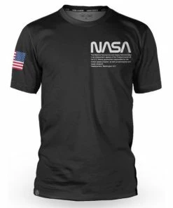 Maillot Manches Courtes Loose Riders Nasa Flight Crew Noir
