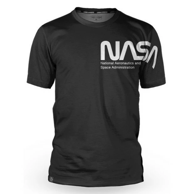Maillot Manches Courtes Loose Riders Nasa Legacy Noir 1 Maillot Manches Courtes Loose Riders Nasa Legacy Noir