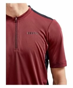 Maillot VTT Homme Craft Offroad Core - Rouge / Noir -Vélo de montagne Soldes maillot vtt homme craft offroad core rouge noir 2