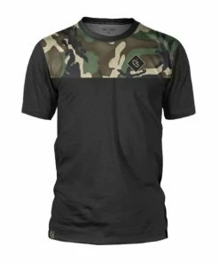 Maillot VTT Manches Courtes Loose Riders C/S Camo Tundra Vert Forêt