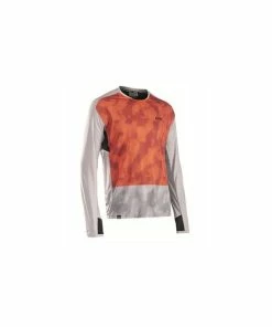 Maillot VTT Manches Longues Northwave Edge Gris Clair / Orange