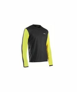 Maillot VTT Manches Longues Northwave XTrail Noir / Jaune