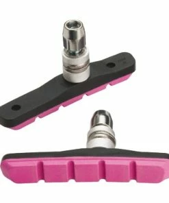 Patin V-Brake Monobloc Jagwire JS908T-P Rose - [x 1 - Paire]