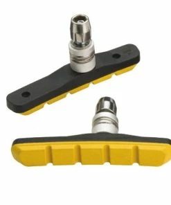 Patin V-Brake Monobloc Jagwire JS908T-Y Jaune - [x 1 - Paire]