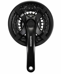 Pédalier VTT Shimano Tourney FC-TY501 - Triple Plateaux - 24/34/42 Dents